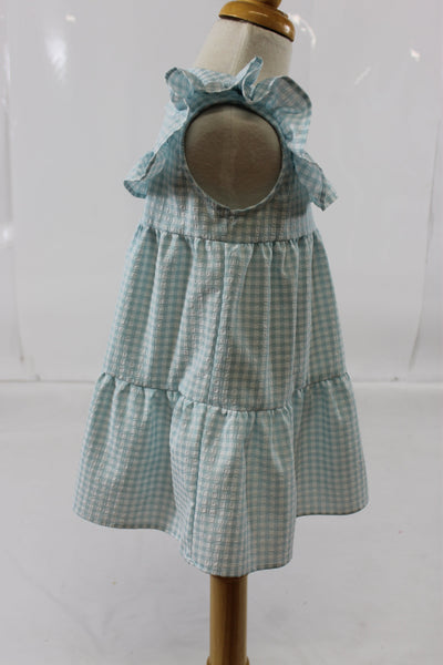 Movora Dress - Blue Check Seer