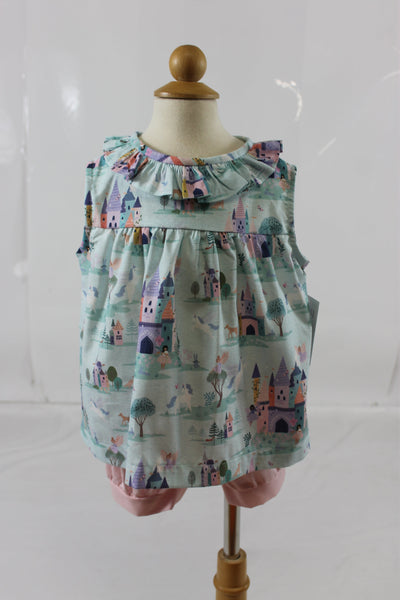 Katie Girl Band Short - Fairy Toile