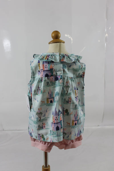 Katie Girl Band Short - Fairy Toile