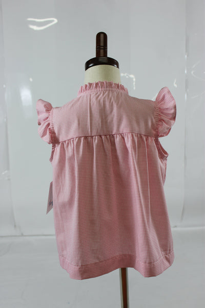 Nancy Top with Angel - Pink Gingham