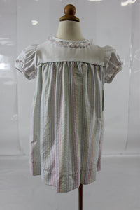 Christy Dress Lace S/S - Pastel Stripe