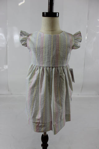 Florence Dress - Pastel Stripe