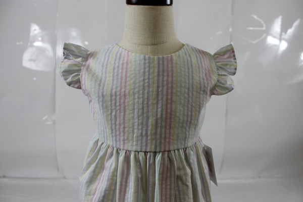 Florence Dress - Pastel Stripe