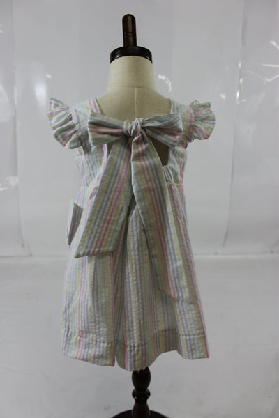 Florence Dress - Pastel Stripe