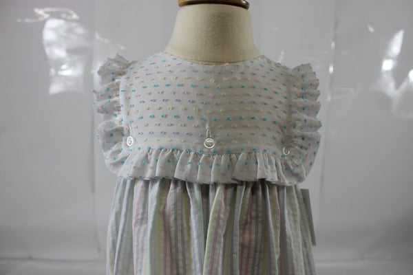 Nora Dress - Pastel Stripe