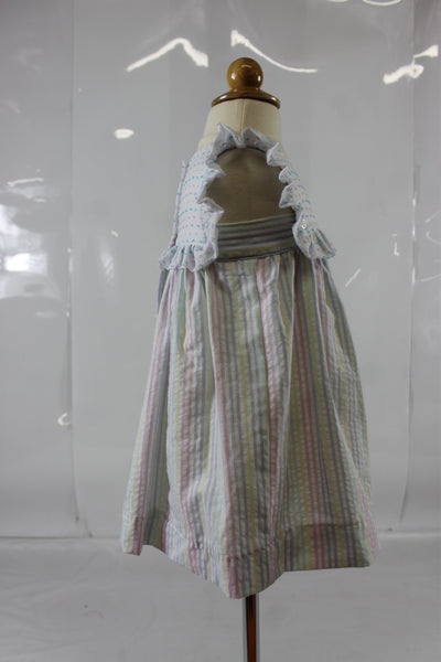 Nora Dress - Pastel Stripe