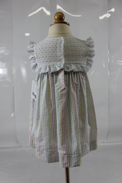 Nora Dress - Pastel Stripe