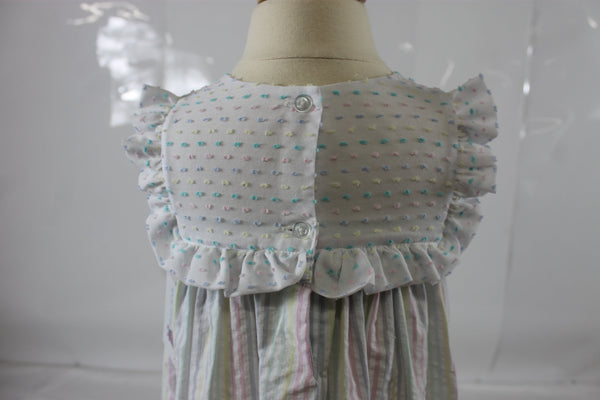 Nora Dress - Pastel Stripe