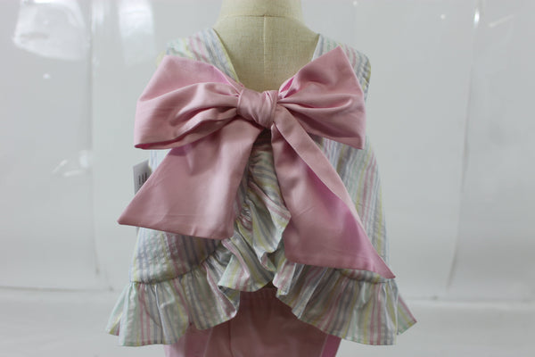 Olivia Bloomer Set - Pastel Stripe