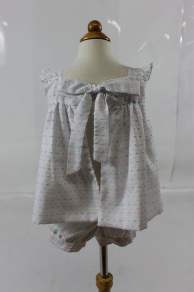 Perry Girl Band Set - Pastel Swiss Dot