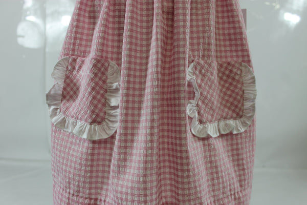 Adella Dress with Pocket - Pink Check Seer