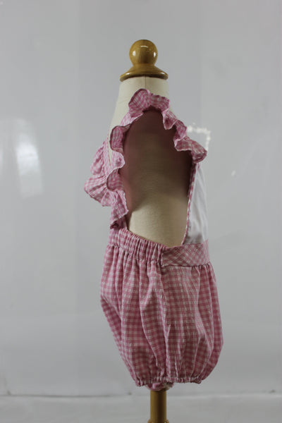 Emerson Sunsuit - Pink Check Seer