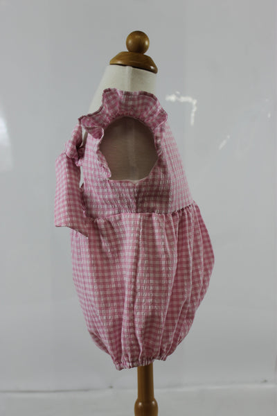 Florence Bubble - Pink Check Seer