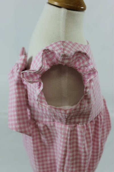 Florence Bubble - Pink Check Seer