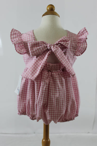 Florence Bubble - Pink Check Seer