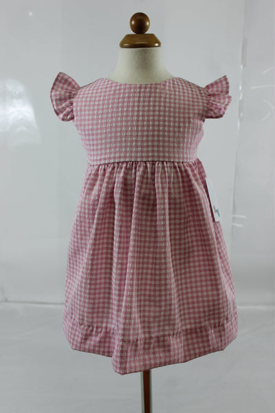 Florence Dress - Pink Check Seer