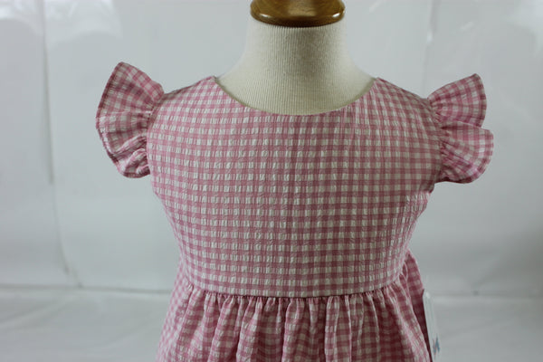 Florence Dress - Pink Check Seer