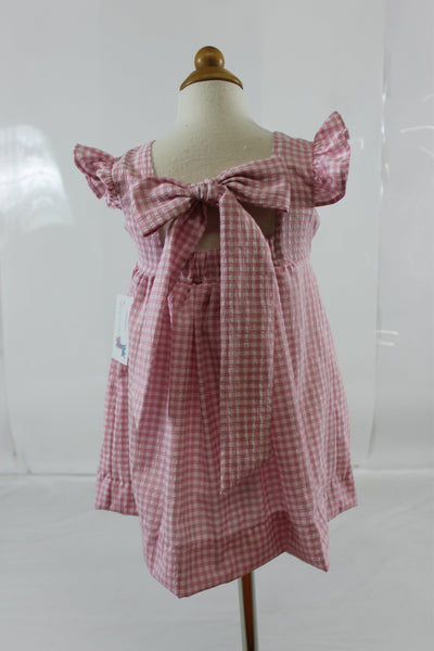 Florence Dress - Pink Check Seer