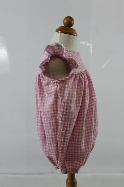 Kristine Bubble - Pink Check Seer
