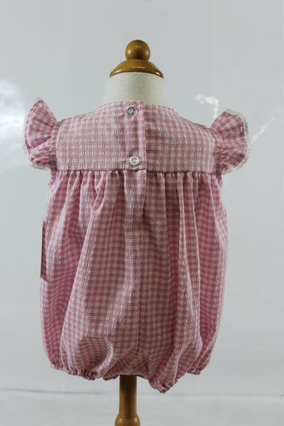 Kristine Bubble - Pink Check Seer