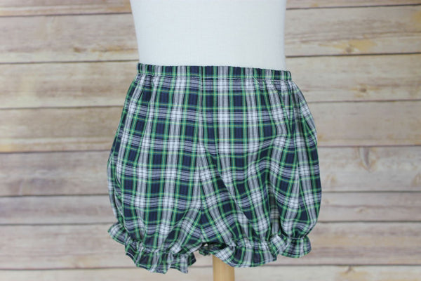 Anna Girl bloomer - Navy White Plaid