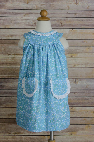 elsa dress - blue tulip