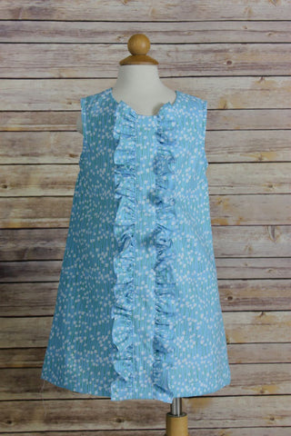 paula dress - blue tulip