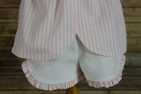Addison Girl Set - Pink Stripe