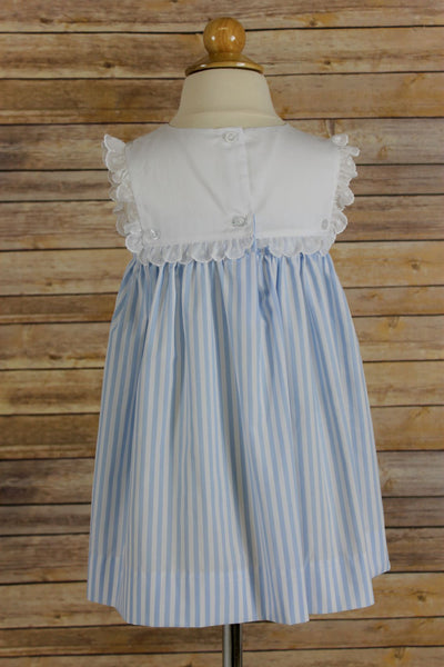 Emma Dress - Blue Stripe