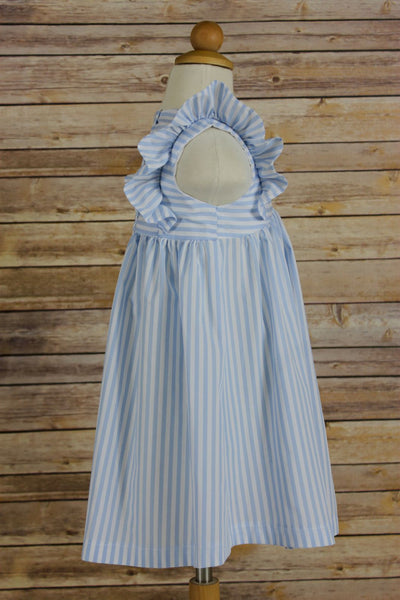 Addison Dress - Blue Stripe