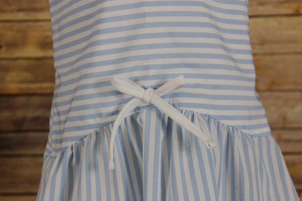 Drop waist Dress - Blue Stripe