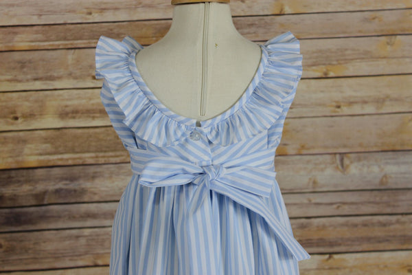 Trish Dress - Blue Stripe