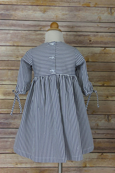 Elenor Dress - Navy Stripe