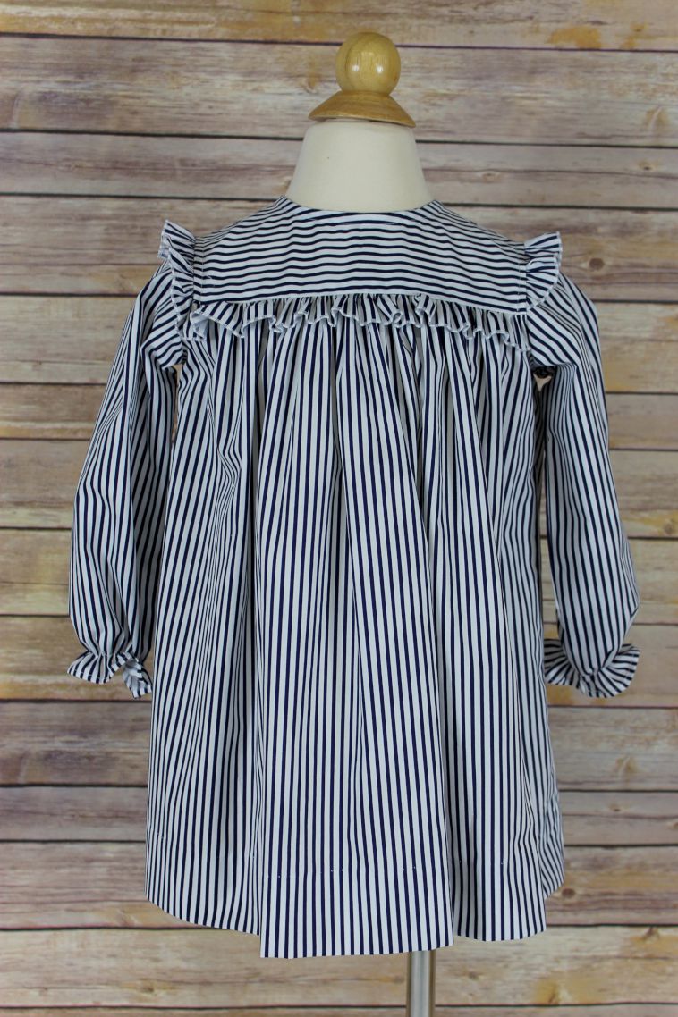 Sydney Dress - navy stripe