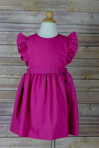 Whitney Dress - Rasberry Broadcloth